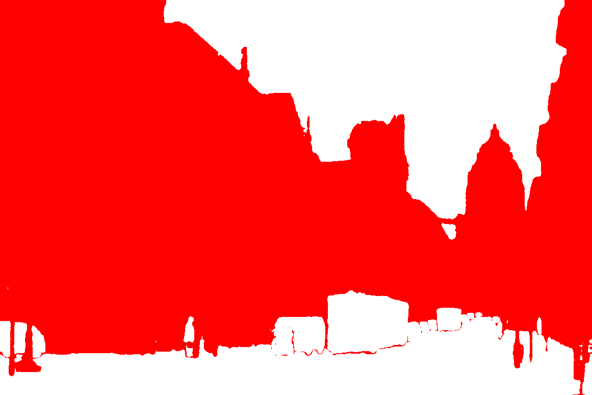 segmentation mask identifying  within the uploaded file